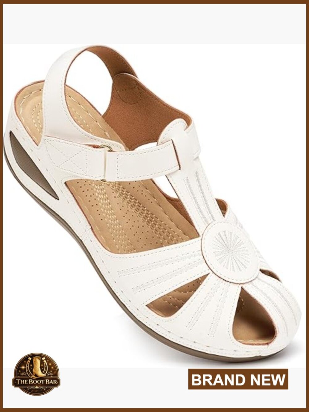 Closed Toe Wedge Sandals Comfort Platform Walking Shoes